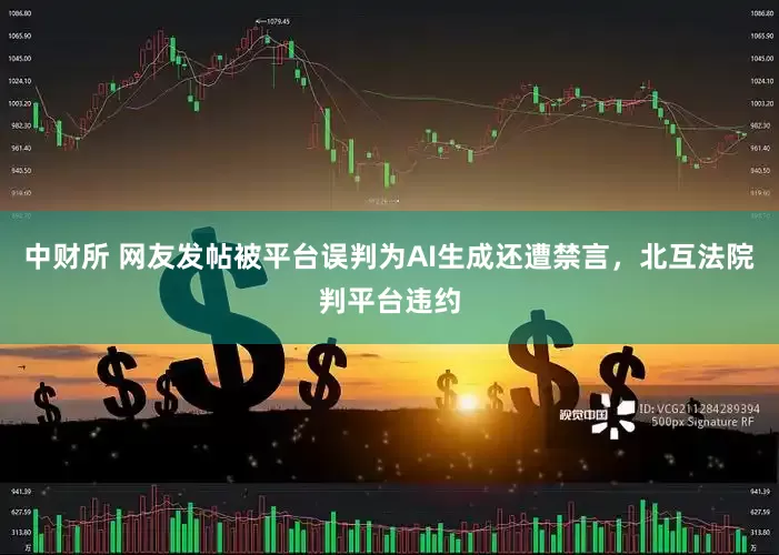 中财所 网友发帖被平台误判为AI生成还遭禁言，北互法院判平台违约
